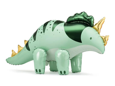 XXL Folienballon Dino, Triceratops, 101x 60.5cm, grün