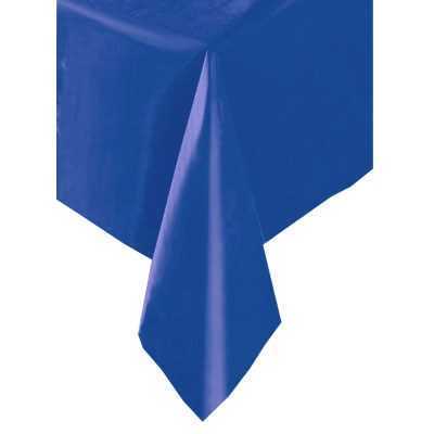 Tischdecke, unifarben blau, 137x274cm, Folie, abwaschbar