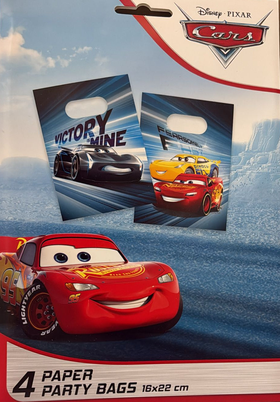 Mitgebsel Tüten Disney Cars Victory Is Mine, Papier, 4er Pack