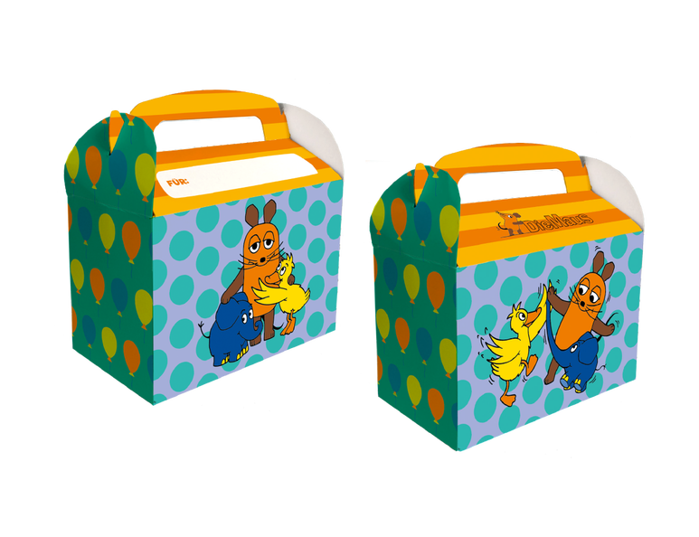 Die Maus Snack / Geschenk Boxen, 8er Pack kinderparties-shop