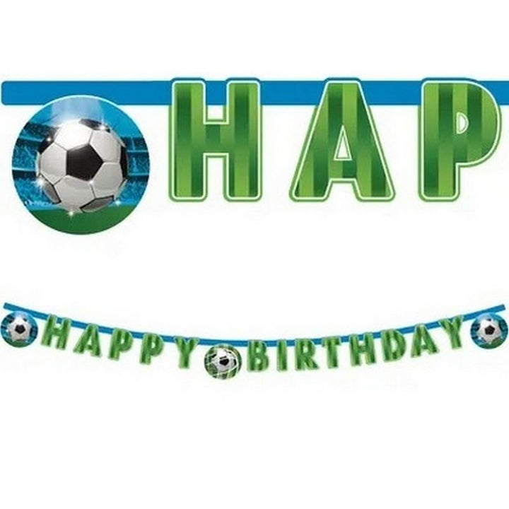 Partykette Happy Birthday, Soccer Fans, Fussball Party, 2m