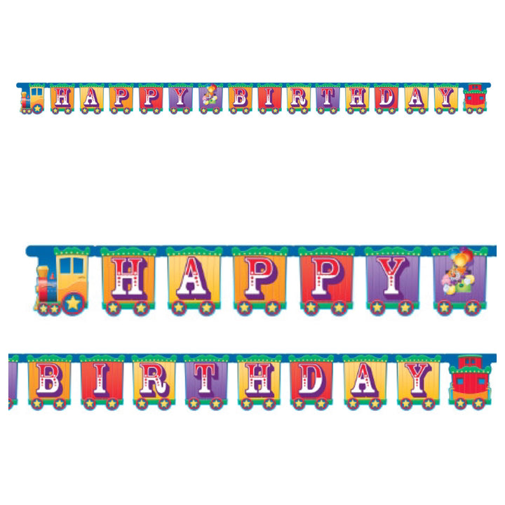 Zirkus Partykette Happy Birthday, 2.4m