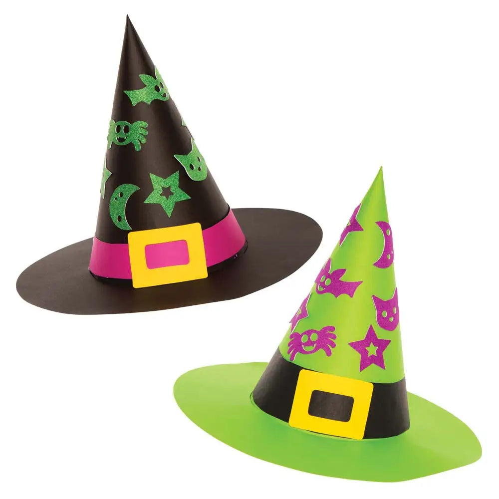 Set di cappelli da strega e da mago, confezione da 3, scatola di cartone