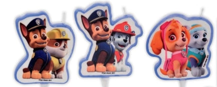 Kerzen Paw Patrol, 3 versch. Motive zur Wahl / Restposten