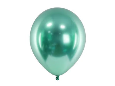 Luftballons Glossy, flaschengrün, 30 cm, 10er Pack