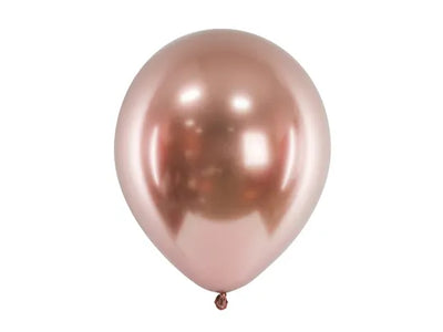 Luftballons Glossy, rosegold, 30cm, 10er Pack