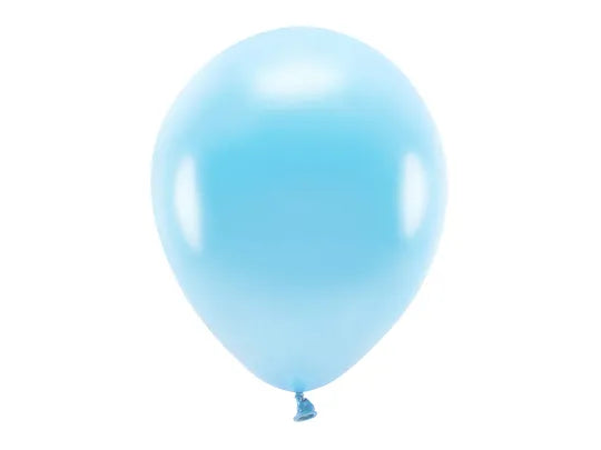 Luftballons, hellblau metallisiert, Eco, 30 cm, 10er Pack