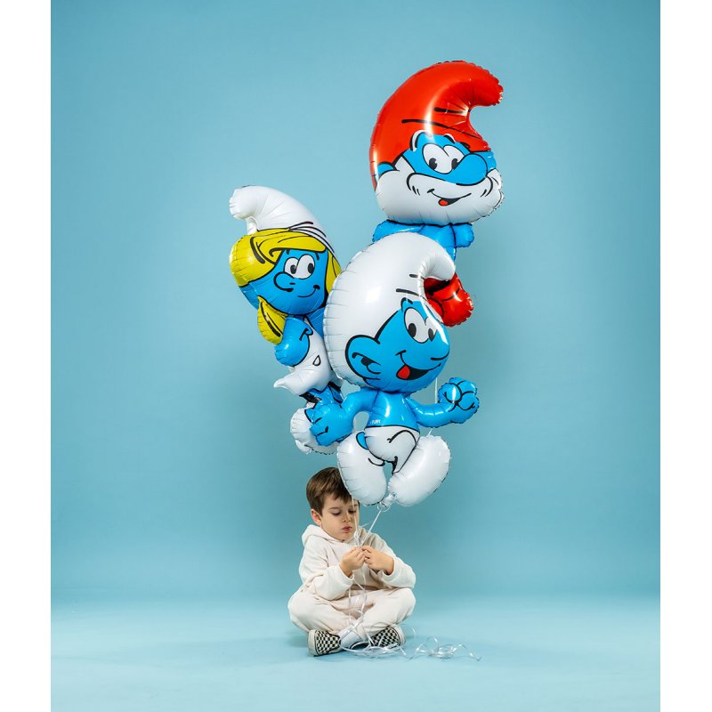 Papa Smurf foil balloon, Smurfs, 45 x 84 cm