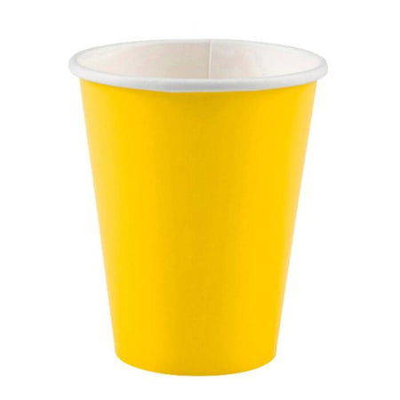 Partybecher, gelb, Pappe, 8er Pack image