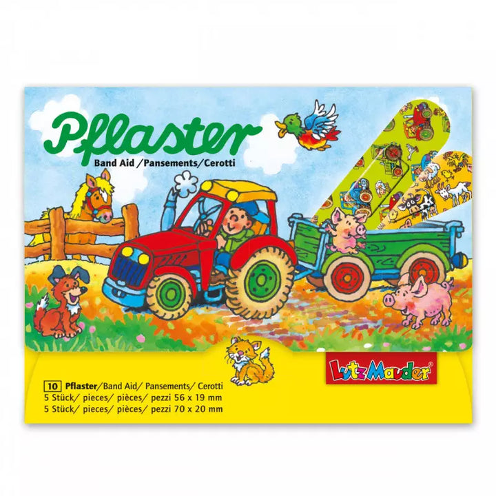 Traktor Pflaster, Bauernhof Party, 10er Pack kinderparties-shop