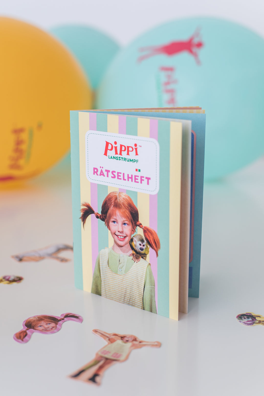 Pippi Langstrumpf Partygeschenk Mal- und Rätselheft, A6 kinderparties-shop