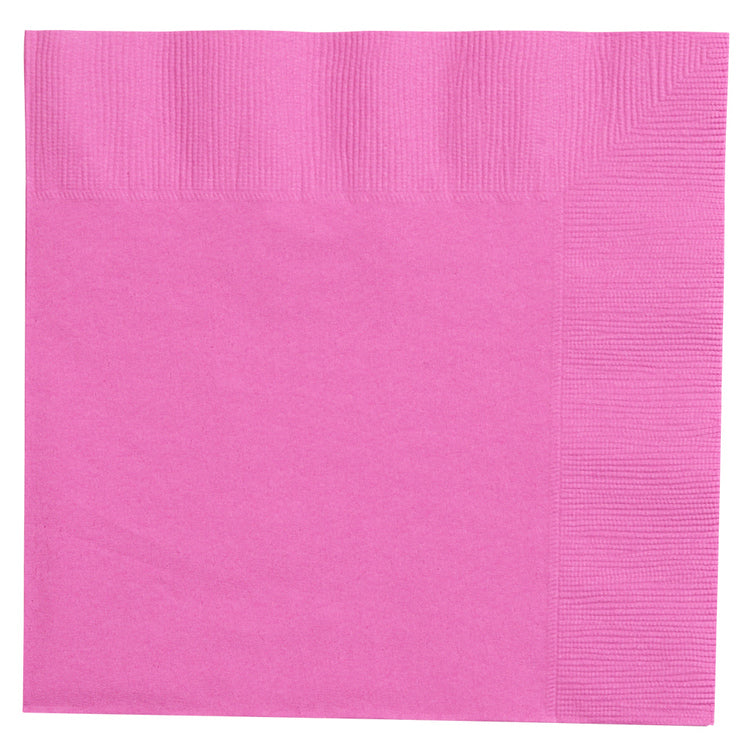 Servietten, unifarben bright pink, 20er Pack, 33 x 33cm