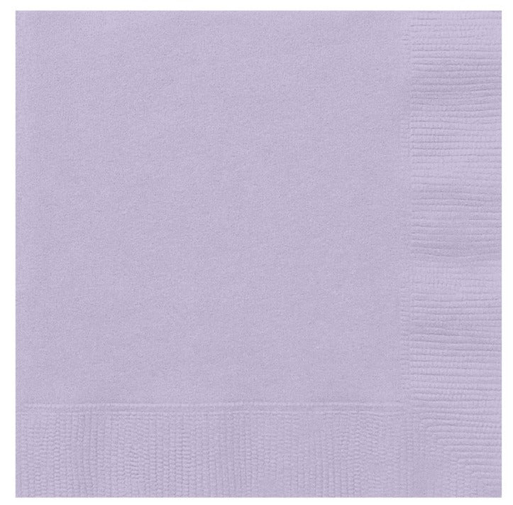 Servietten, unifarben flieder/lavendel, 20 Stück, 33x33 cm