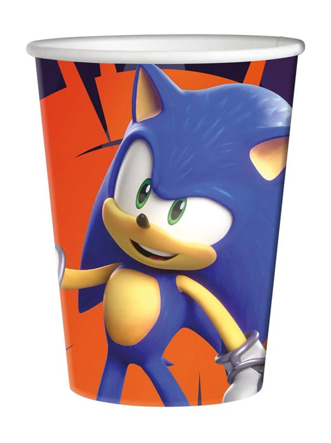 Party Deko Set Sonic im Koffer, 58-teilig für 6-8 Kinder