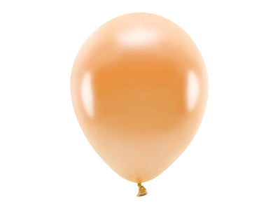 Luftballons, orange metallisiert, Eco, 30 cm, 10er Pack