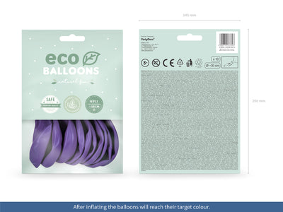Luftballons pastell lavendel, Eco, 30 cm, 10er Pack