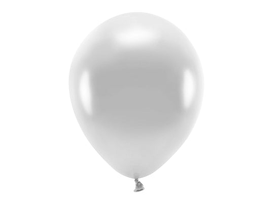Luftballons, silber metallisiert, Eco, 30 cm, 10er Pack
