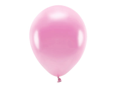 Luftballons, rosa metallisiert, Eco, 30 cm, 10er Pack
