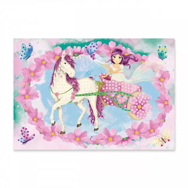 Diamantbild Einhorn & Fee, TapirElla, 1 Motivbild inkl. Stift