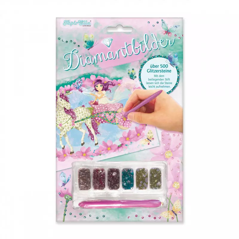 Diamantbild Einhorn & Fee, TapirElla, 1 Motivbild inkl. Stift