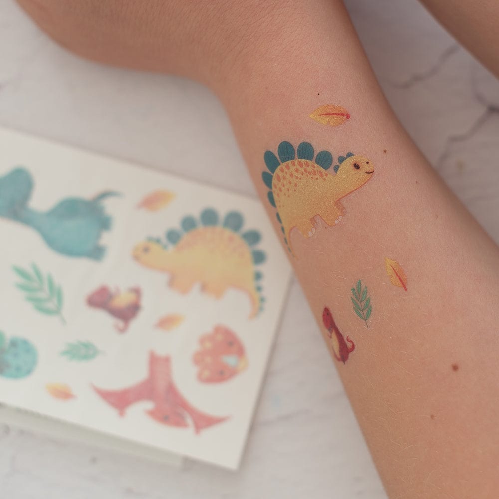 Dino-Tattoos-1-Bogen-mit-10-Tattoos