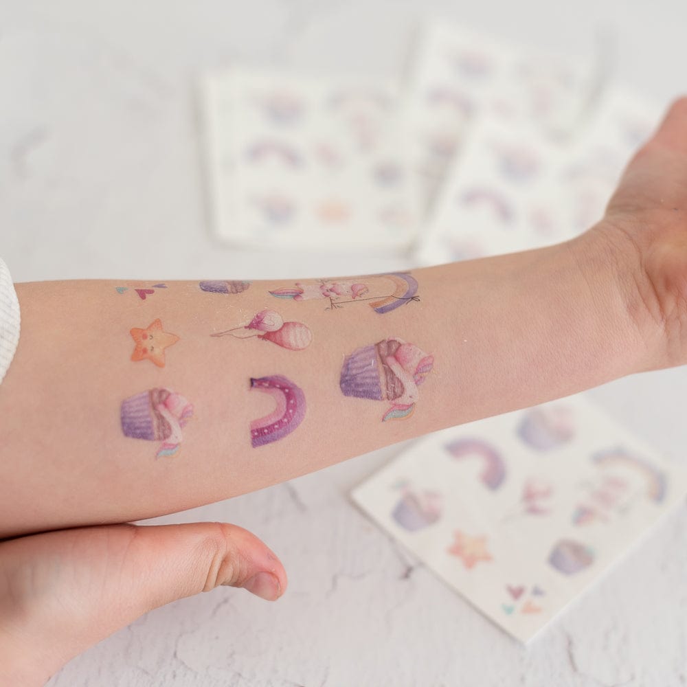 Einhorn-Tattoos-1-Bogen-mit-10-Tattoos