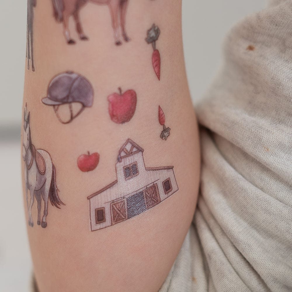 Pferde-Tattoos-1-Bogen-mit-10-Tattoos