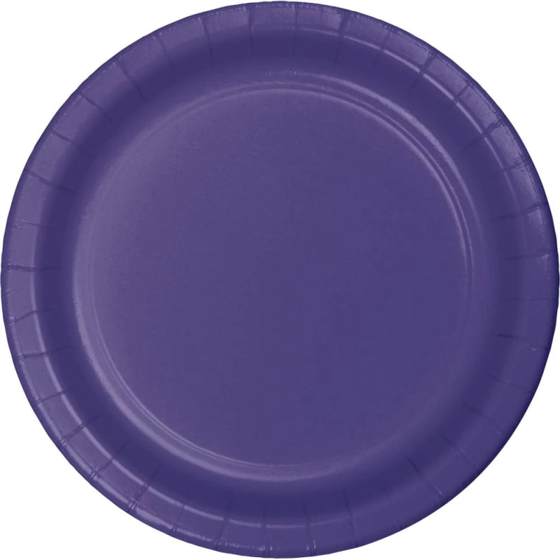 Party Teller, unifarben violett, 8er Pack, 23 cm