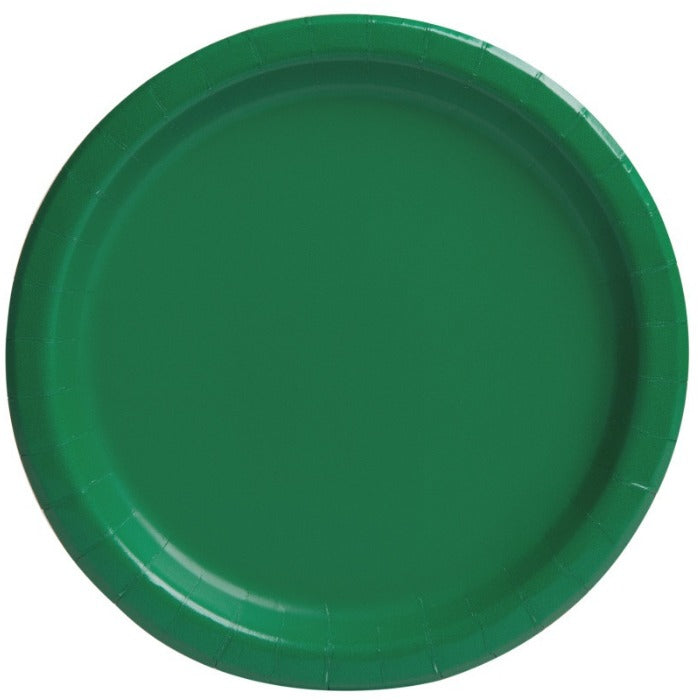 Party Teller, unifarben grün, 8er Pack, 23 cm