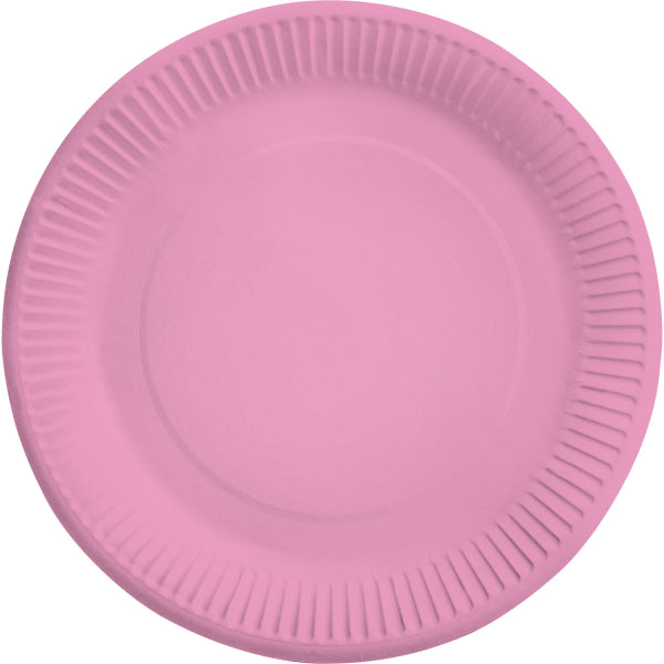 Party Teller, unifarben new pink, 8er Pack, 23 cm