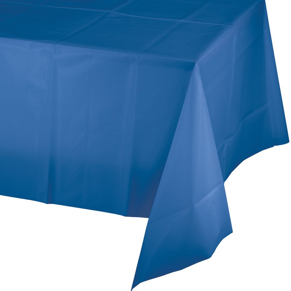 Tischdecke, unifarben Royal blau, 137x274cm, Folie, abwaschbar