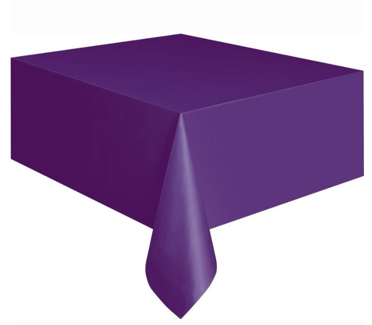 Tischdecke, unifarben violett, 1.37 x 2.74 m, Folie, abwaschbar
