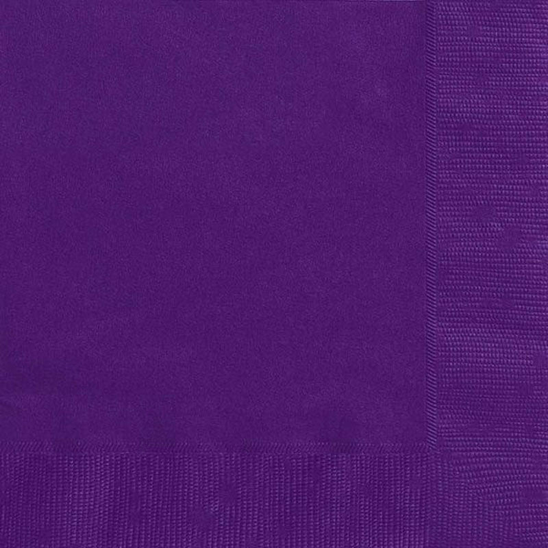 Servietten, unifarben deep purple violett, 20 Stück, 33x33 cm