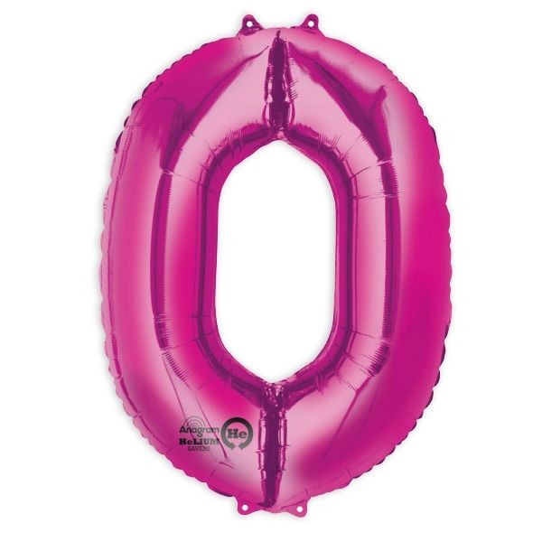 Folienballon Zahl 1-9 & 0, XXL, 86 cm, versch. Farben kinderparties-shop