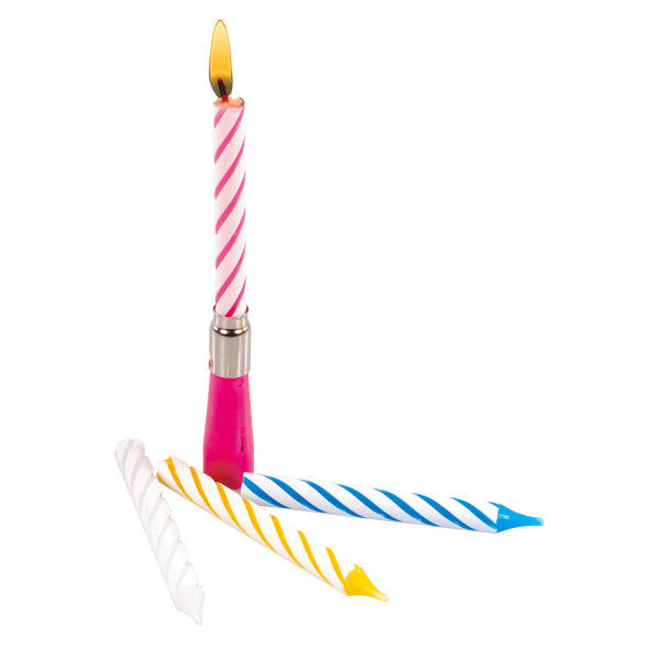 Kerze mit Happy Birthday Musik, 12cm, mit Ständer, versch. Farben