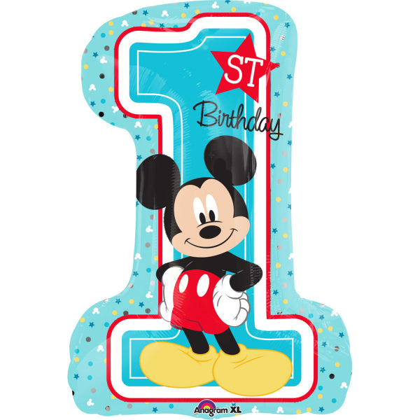 1879337 Zahl 1 Folienballon Mickey Maus Party 1. Geburtstag