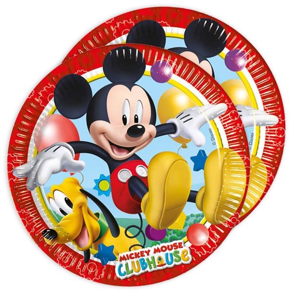 Mickey Maus Wunderhaus Teller, Disney Jr., 8er Pack, 22.5cm
