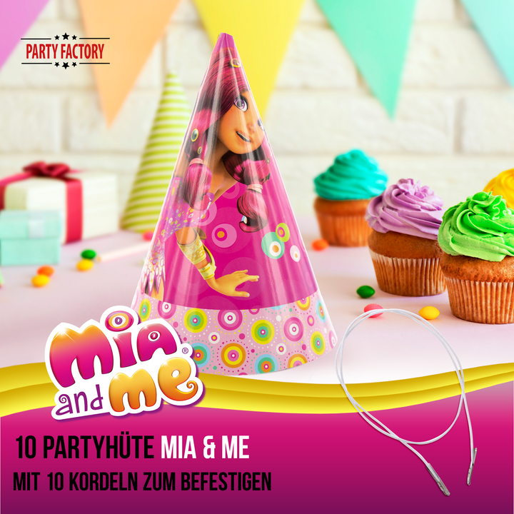 Partyhüte Mia and Me 10 Stück kinderparties-shop