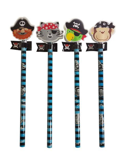 Pencil with pirate eraser, 1 piece image