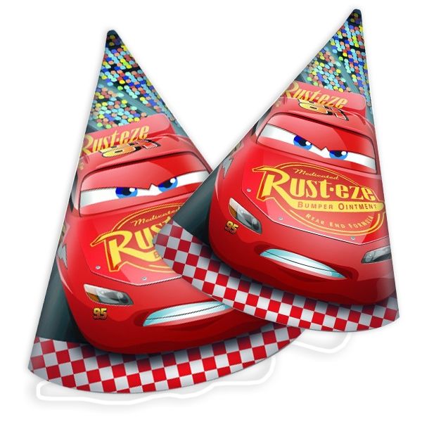 Party Hüte Disney Pixar Cars, 6er Pack