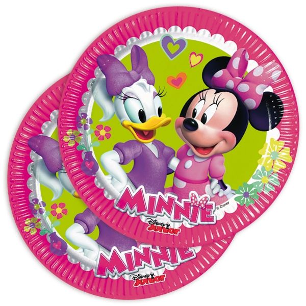 Minnie Maus Kuchen Teller, Minnie Helper, 8er Pack, 20cm
