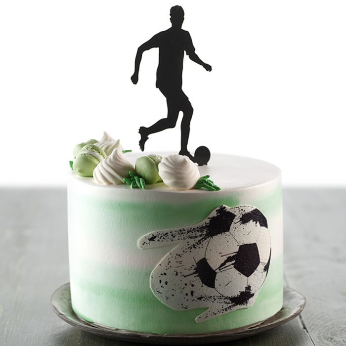 Fussball Caketopper, Kuchen Deko, 1 Stück