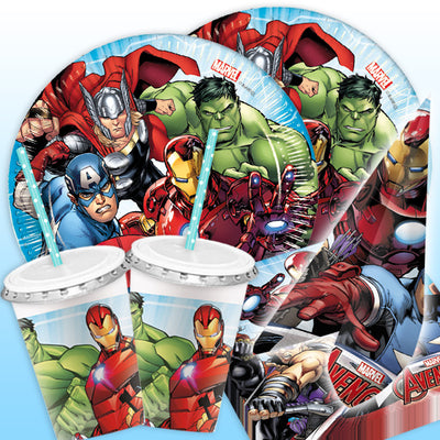 Party Deko Set Basic The Avengers von Marvel, für 8 Kinder, versch. Grössen