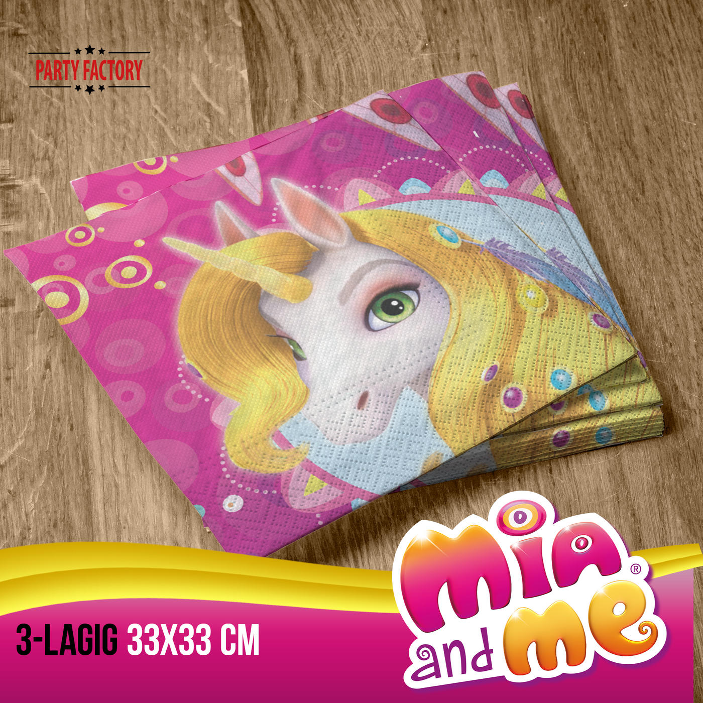 Servietten Mia and Me, 33 x 33cm, 20er Pack