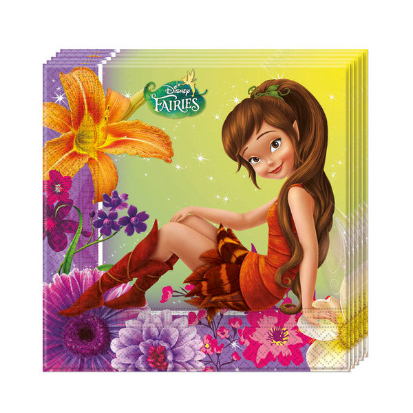 Servietten Fee Tinkerbell Disney Fairies Magic, 20er Pack, 33x33 cm