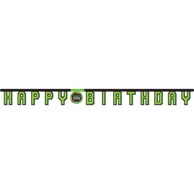 Buchstabenkette Happy Birthday, Gaming Party, 2,1 m
