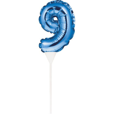 Kuchen Folienballon Zahl 1-9 & 0, selbst aufblasend, versch. Farben