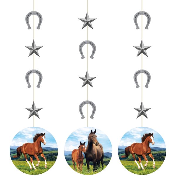 Hängedeko Pferd und Fohlen, 3-teilig