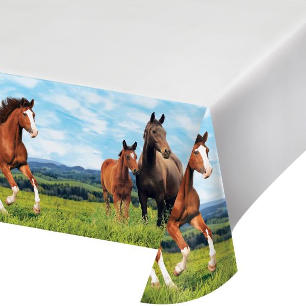 Tischdecke Pferd und Fohlen, 1.37 x 2.59 cm