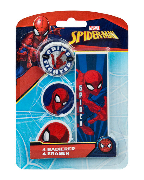 Diese Spiderman Notiz Set besteht aus einem Notizblock, einem Stift, einem Lineal, einem Radiergummi und einem Spitzer. Alle zeigen den Helden Spiderman in verschiedenen Posten. Mit diesem Set kann an Ihrer Party sofort losgemalt werden, es sind aber auch tolle Gastgeschenke als Mitgebsel an Ihrer Superhelden Party.